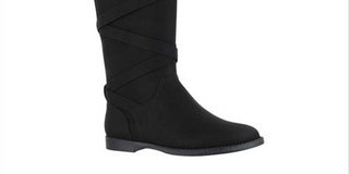 Easy Street Women's Memphis Plus Mid Calf Boot Black Size 6.5 M