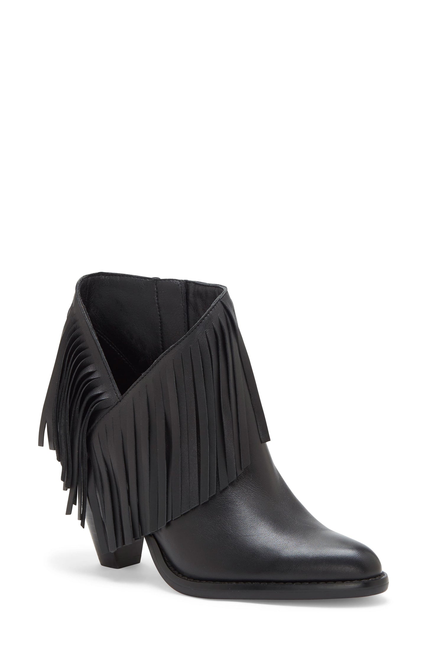 Jessica Simpson Women's Jewels Suede Fringe Ankle Boots Black Size 6 M