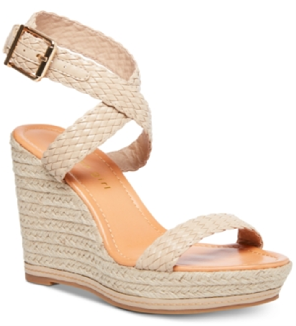 Madden Girl Women's Open Toe Casual Platform Sandals Brown Size -9.5 M
