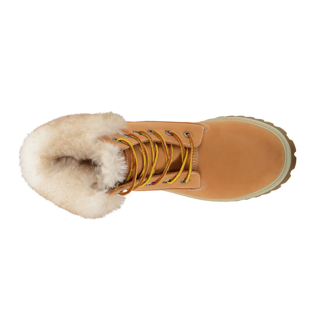 Lugz Women's Convoy Faux Fur Lace up Boots Brown- Size 10 M