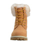 Lugz Women's Convoy Faux Fur Lace up Boots Brown- Size 10 M