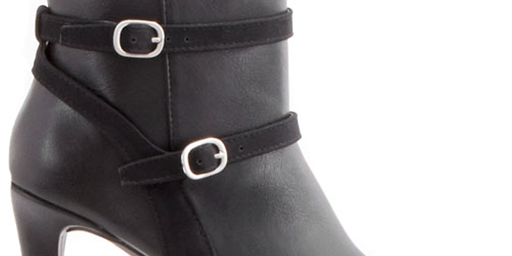 RIALTO Women's Casual Boots Black - Black Caleigh Bootie Size 6.5M