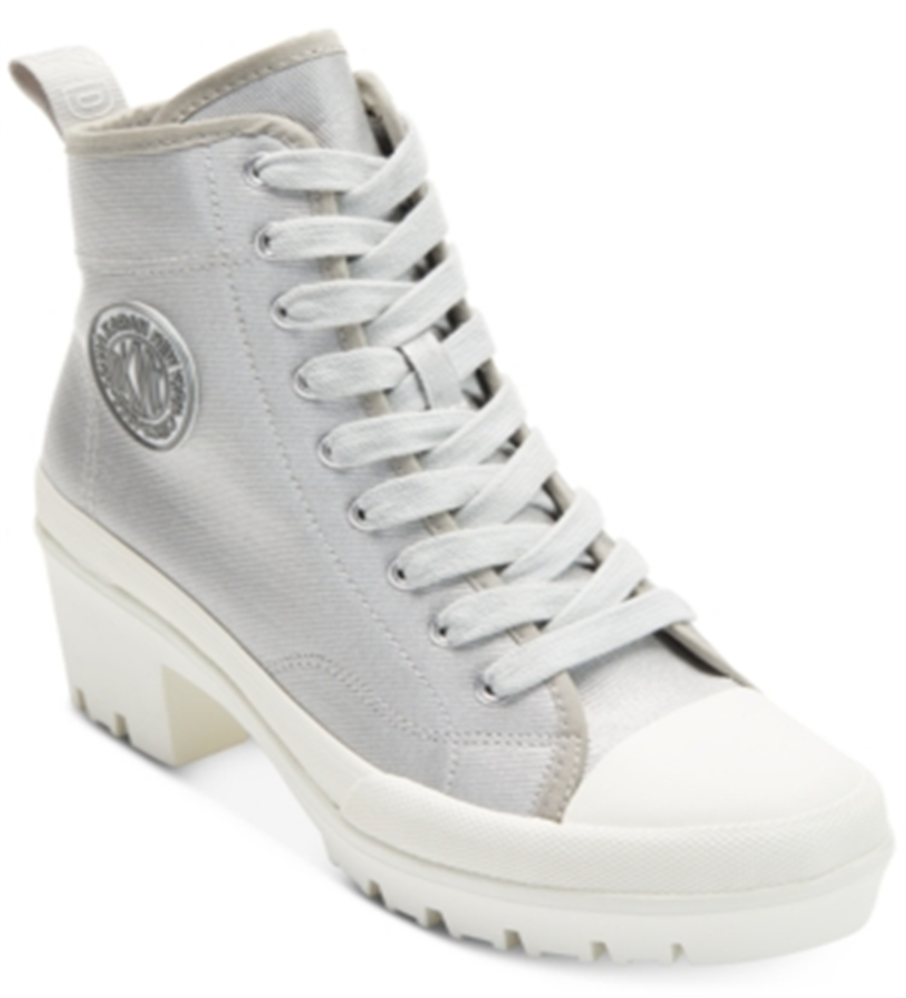 DKNY Women's Pandie Booties Silver Size 9.5