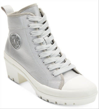 DKNY Women's Pandie Booties Silver Size 9.5