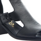 Consolidated Shoe Co. Women' Nicole Jahida Sandal Black Leather Size 6.5 M