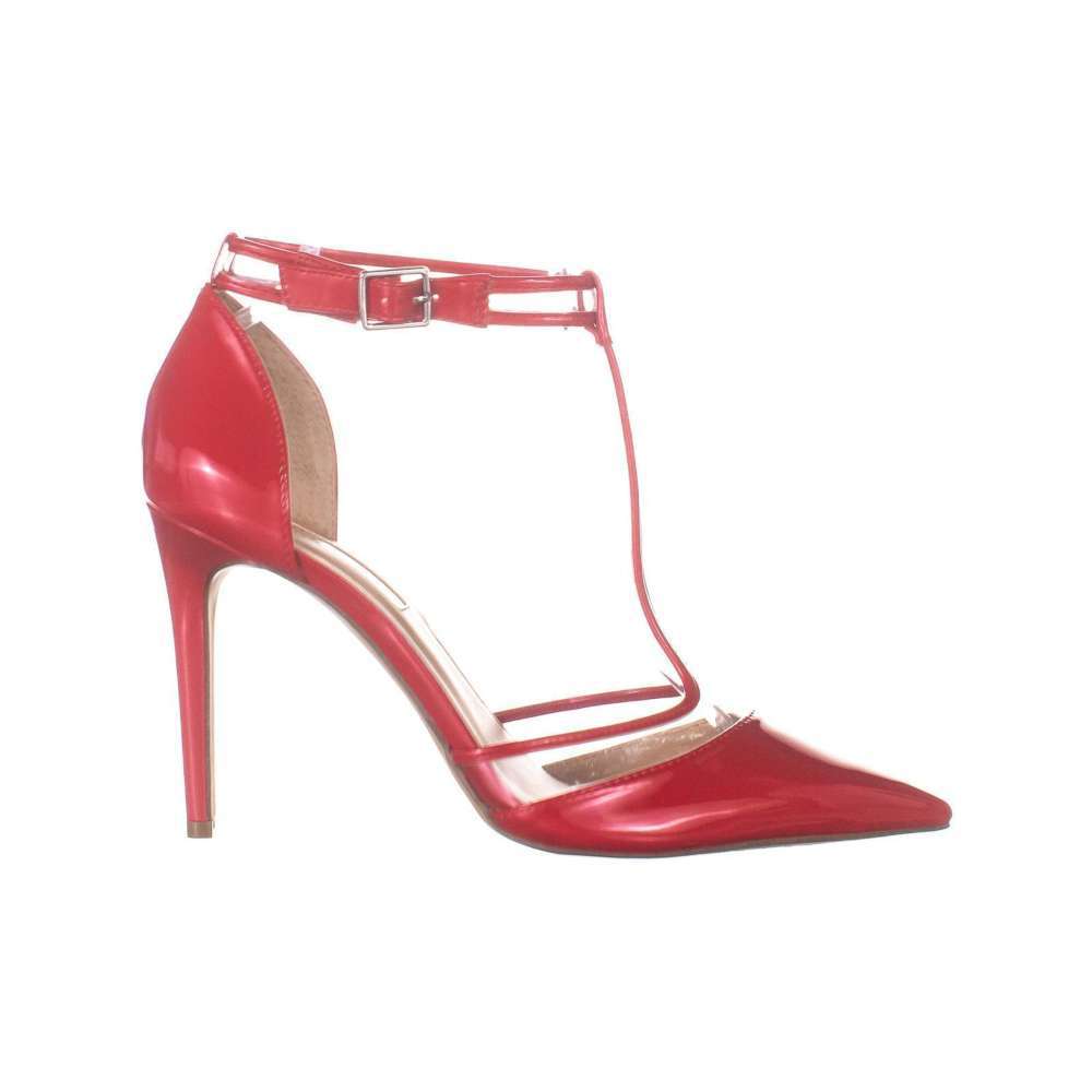 INC International Concepts Women's Kaeley Pointed Toe Ankle Strap Sandal Red- Size 6.5 M