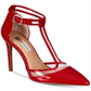 INC International Concepts Women's Kaeley Pointed Toe Ankle Strap Sandal Red- Size 6.5 M