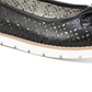 White Mountain Women's Ballet Flats Perforated Delgado Ballet Flats Black Size 7 M