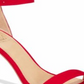 Material Girl Women's Blaire5 Faux Suede High Heel Dress Sandals Red Size 10 M