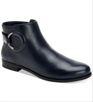 Alfani Women's Step 'N Flex Avvia Leather Booties Blue Size 7.5 M