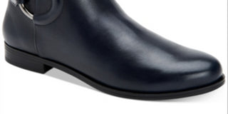 Alfani Women's Step 'N Flex Avvia Leather Booties Blue Size 7.5 M