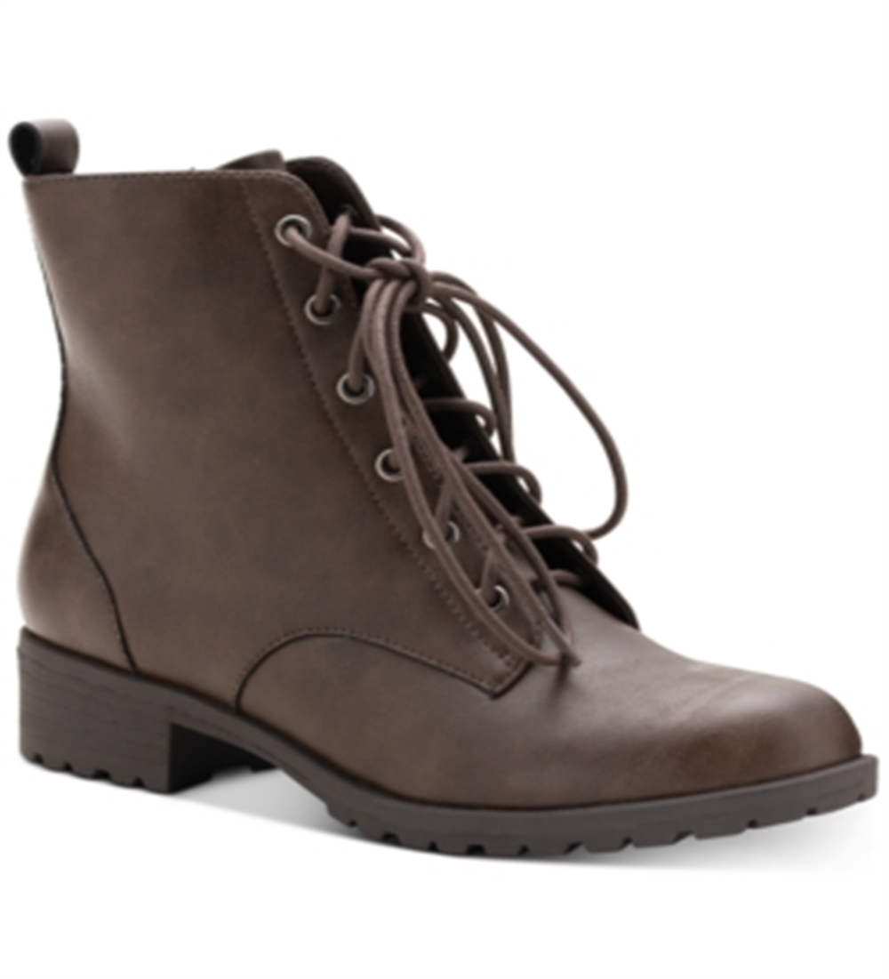American Rag Women's Closed Toe Ankle Combat Boots Brown Size 10 M