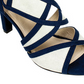Rialto Women's Ria Fabric Peep Toe Ankle Strap D-orsay Pumps Navy Size 5.5