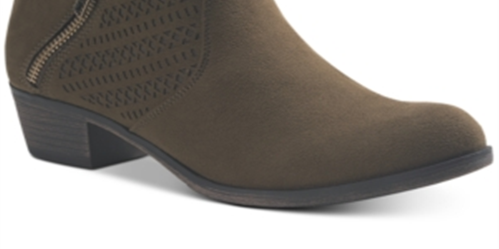 American Rag Women's Almond Toe Ankle Fashion Boots Green Size 10 W