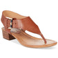 Tommy Hilfiger Women's Sandals DBRLL Kitty II Leather Sandal Brown Size 6M