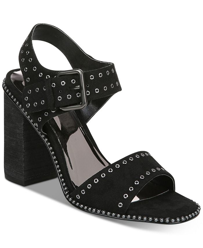 Carlos By Carlos Santana Women's Nelli Ankle Strap Heeled Sandal Black Size 9 M