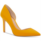 INC International Concepts Women's Kenjay Leather Pointed Toe D-orsay Pumps Yellow Size 6 M