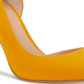 INC International Concepts Women's Kenjay Leather Pointed Toe D-orsay Pumps Yellow Size 6 M