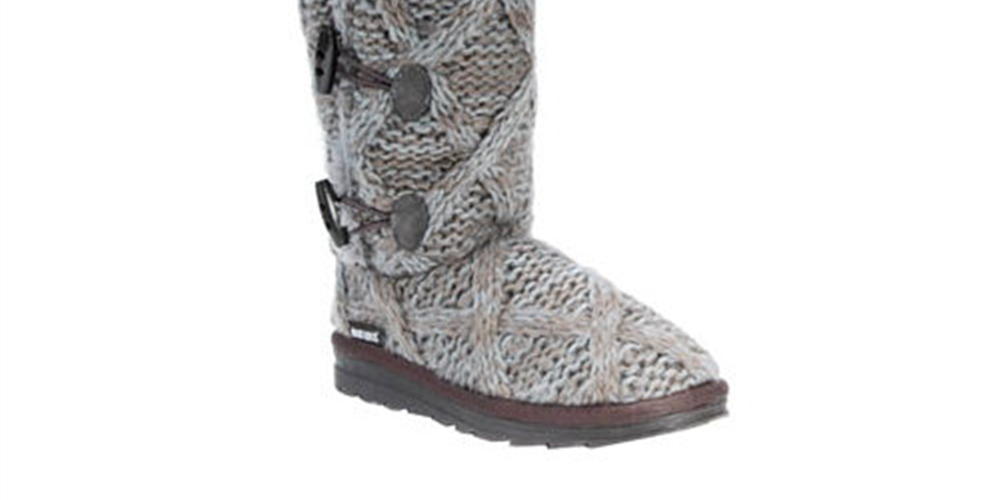 Muk Luks Women's Felicity Boots Gray Size 6 M