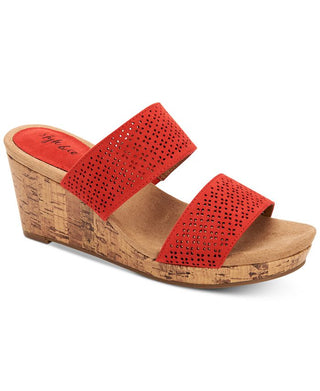 Style & Co Women's Jacelin Wedge Sandals Black Size 8 M