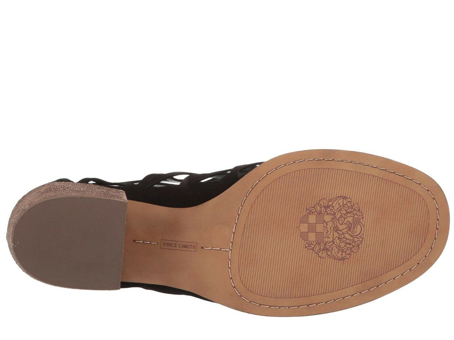 Vince Camuto Women's Kevston Heel Sandals Black Size 7.5M