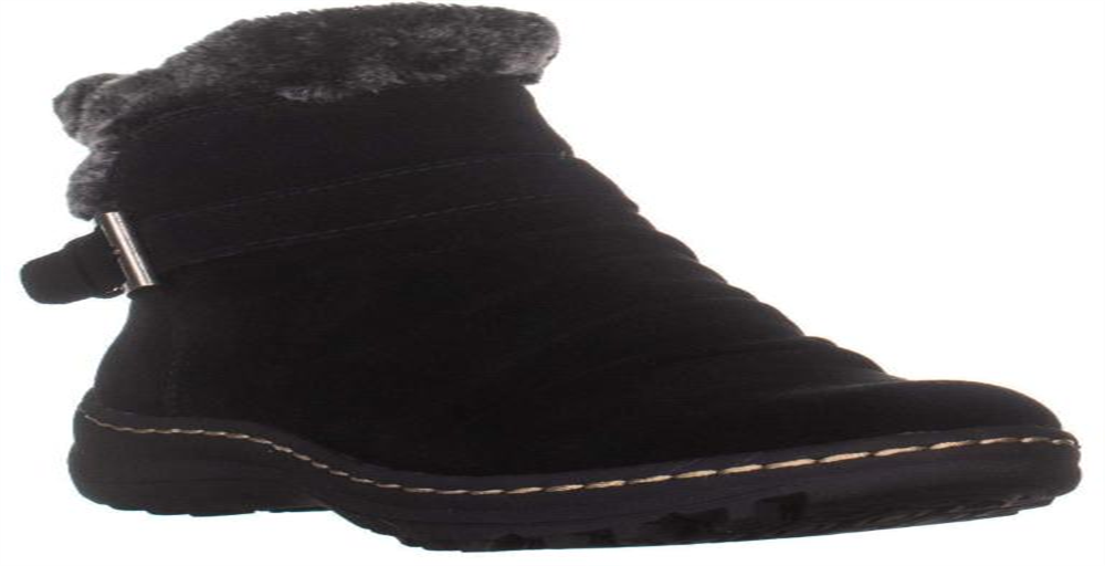 BareTraps Women's Arlow Faux Suede Slouchy Ankle Boots Black Size 7 M