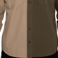 Sean John Men's Two-Tone Twill Shirt - Cornstalk Brown Size 3XL