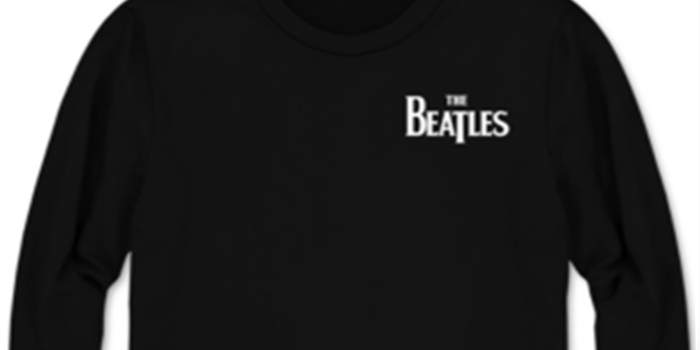 Hybrid Men's Long Sleeve Let It Be Band T-Shirt Black Size X-Large