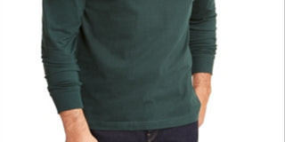 Club Room Men's Layering Ribbed Trim Casual Shirt Green Size XX-Large