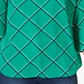 Charter Club Women's Printed 3/4 Sleeve Top Green Size Large