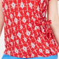 Style & Co Women's Short Sleeve Top Red Size Medium