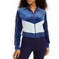 Nike Women's Fitness Velour Track Jacket Blue  Size XS