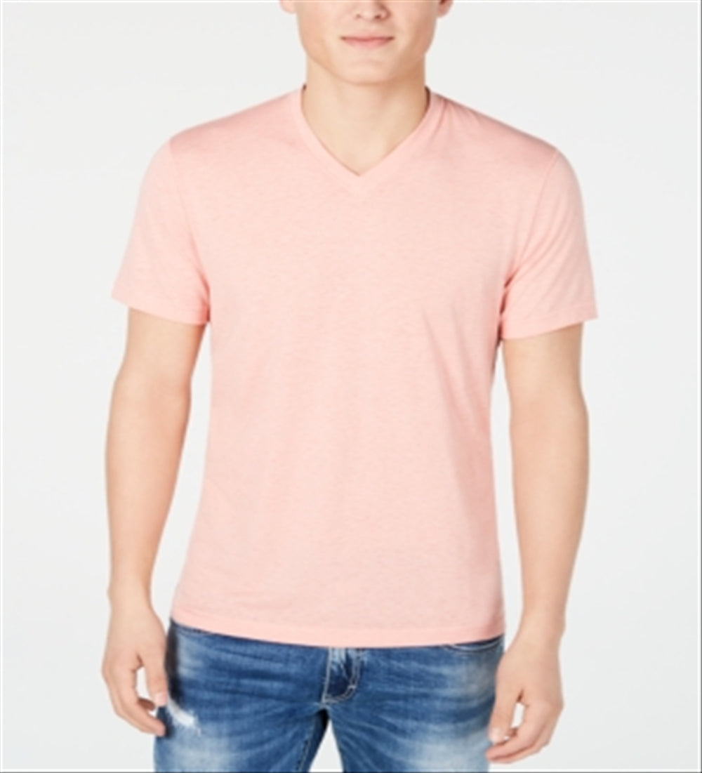 INC International Concepts Men's Heathered T-Shirt Pink Size Small