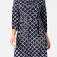 Charter Club Women's Plaid Polo Shirtdress Blue Size X-Large