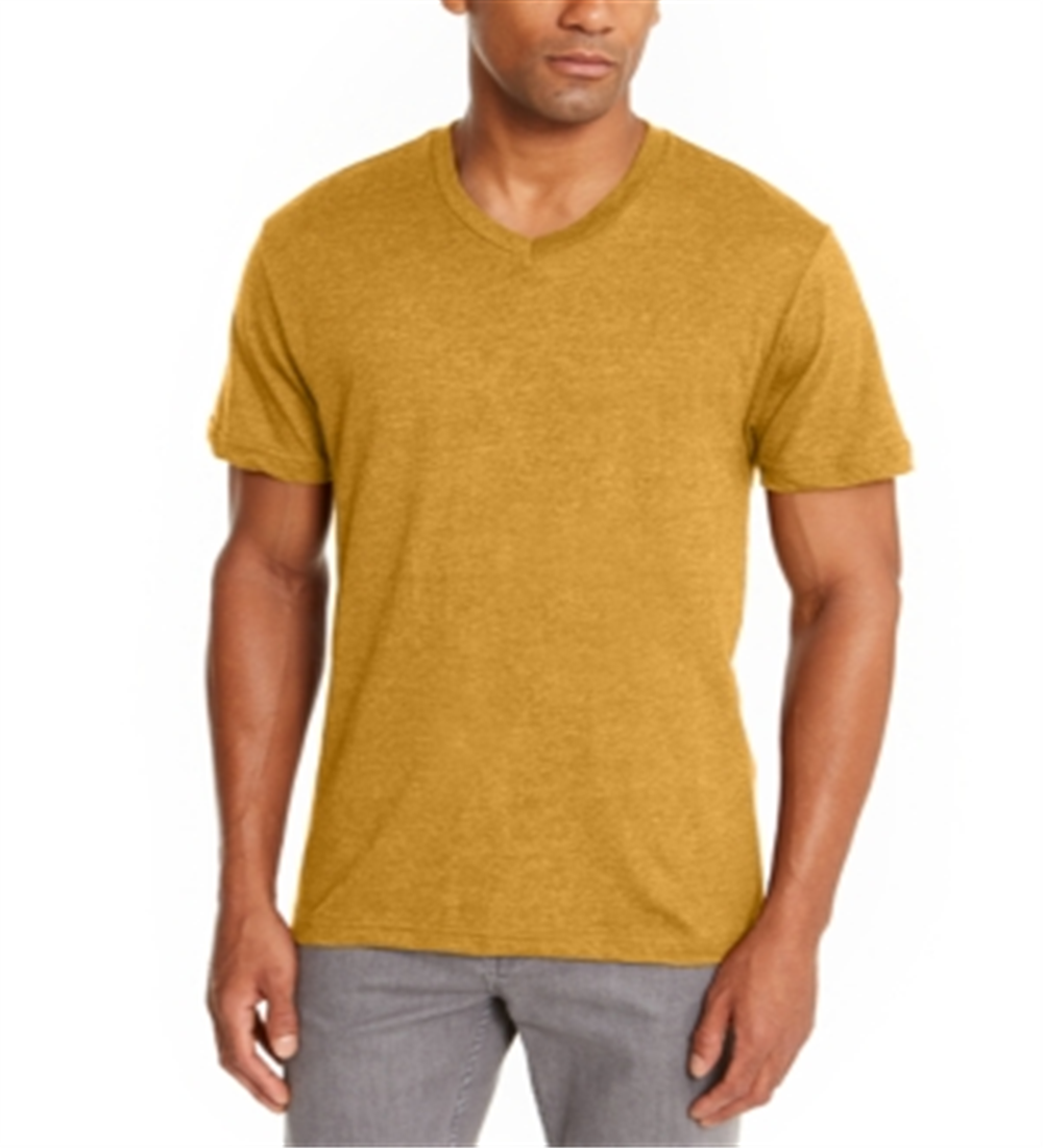 Alfani Men's V Neck Undershirt Yellow Size X-Large
