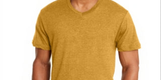 Alfani Men's V Neck Undershirt Yellow Size X-Large