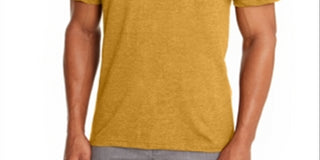 Alfani Men's V Neck Undershirt Yellow Size X-Large
