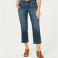 Style & Co Women's Grommet TrimStraight Leg Cropped Jeans Blue Size 6