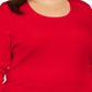 Karen Scott Women's Cotton Long Sleeve Top Red Size 0X