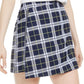 Bar III Women's Plaid Assymetric Mini Skirt Blue Size 10