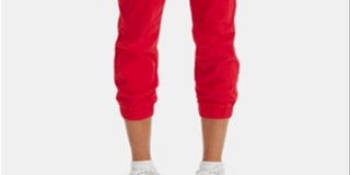 Levi's Women's Jet Set Cotton Denim Jogger Pants Red Size X-Large