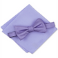 Alfani Men's Satin Pocket Square Bow Tie Purple Size Regular