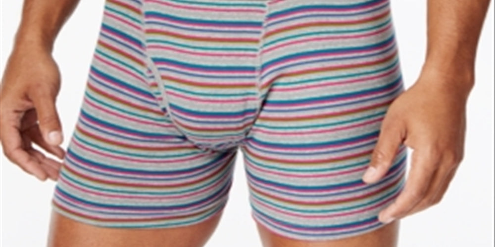 Alfani Men's 4 Pk Striped Boxer Briefs Pink Size Small