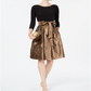 Jessica Howard Women's Cheetah Party Dress Black Size 14 Petite