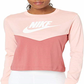 Nike Women's Fitness Running Crop Top Pink Size Medium
