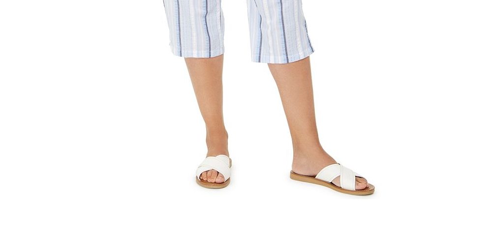 Karen Scott Striped Capri Blue Size XS