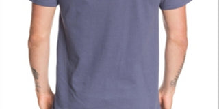 Quiksilver Men's Tee Shirts Night Shadow Logo Diamond Wave Tee Blue Size XXL