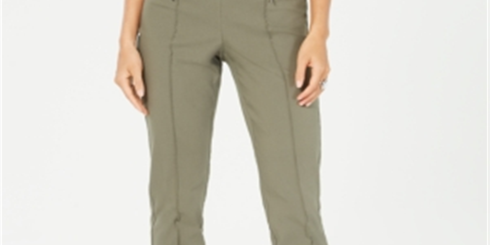 Style & Co Women's Pull on Skinny Pants Green Size Medium