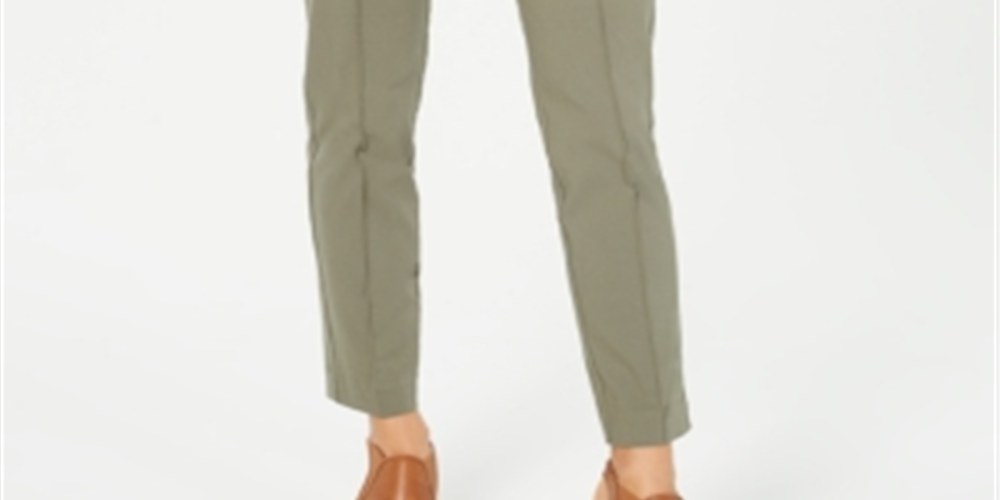 Style & Co Women's Pull on Skinny Pants Green Size Medium