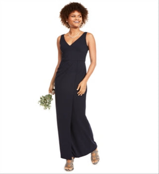 Adrianna Papell Women's Knit Crepe Dress Blue Size 18